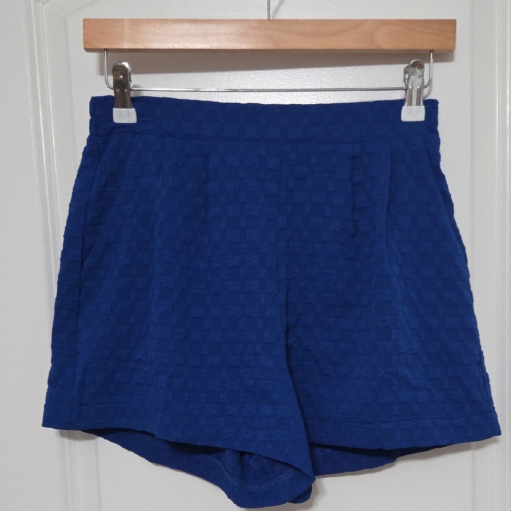 Umgee Royal Blue High Waist Women's Shorts